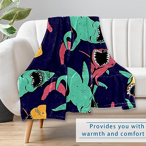 Plaid requin pour pique-nique et camping couverture chaude de plage - 7