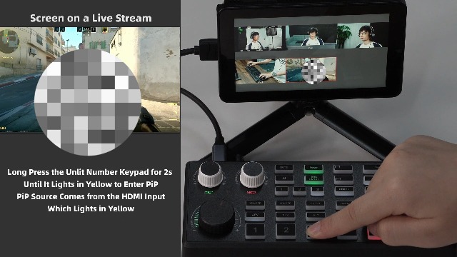 ULANZI DD02 Video Switcher for Live Streaming Support 4