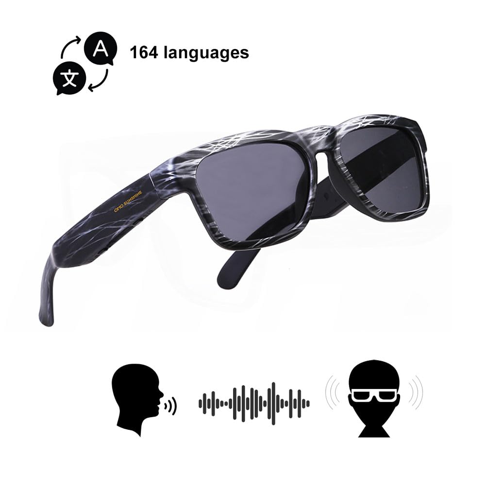OhO sunshine Smart Translation Glasses Integrated with AI Chat Mode Supporting 164 Languages