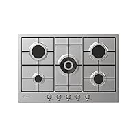 Candy Classic Piano Cottura a Gas 5 Fuochi, Acciaio Inossidabile