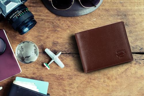 Image of Stealth Mode Leather Bifold Wallet for Men With ID Window and RFID Blocking