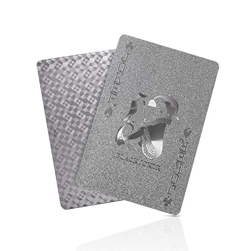 Preisvergleich Produktbild BIERDORF SolarMatrix Schwarzer Diamant Kunststoff Pokerkarten Plastik wasserdichte Spielkarten- 1 Deck von Spielkarten Plastik