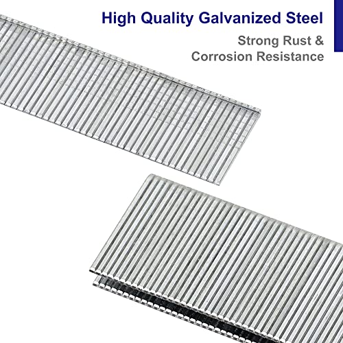 Hw Hamwoo 18 Gauge 1800Pcs,1/4" Narrow Crown Staples (1/2"- 400; 3/4"- 400; 1"- 400) And Brad Nails (5/8"-300,3/4"-300), Suitable For Most Brand Of 18 Gauge Stapler #TOP3