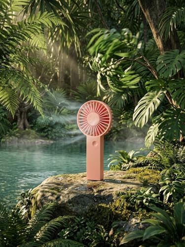 Image of Alphabet Portable high speed turbo fan Fan - Rechargeable Hand Fan with 6 Adjustable Speeds with 8000 rpm, 2200mAh Battery, Lightweiht, Low Noise, and Easy Portability for Indoor and Outdoor Use.