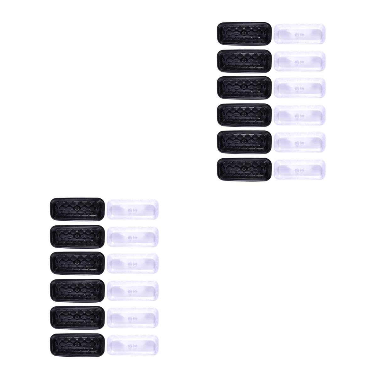 Toddmomy 12 Set Vassoi per Semina con Celle Contenitori per Germinazione Piante con Trasparente per Microgreens e per Giardinaggio e Coltivazione Lattuga
