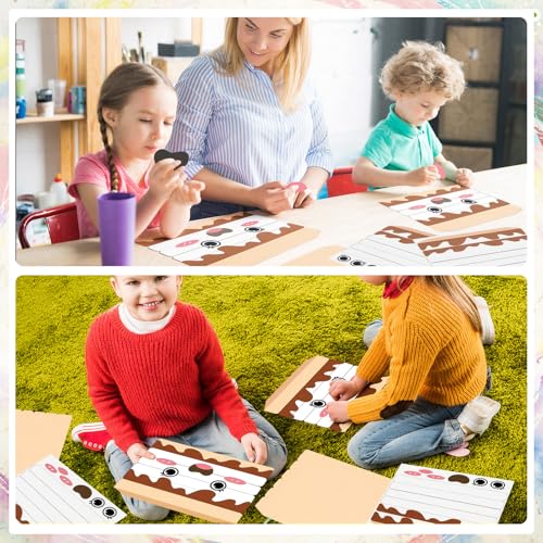 Novabright 24 Pcs S'More Craft Kit with Sticker Marshmallow Religious DIY Craft Kit for Vbs Vacation Bible Sunday School Church Activities Camping Christian Party Decor by Novabright - Image 7
