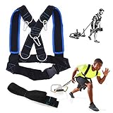 Peso Aprox.400 g KINGDUO Deportes al Aire Libre Aptitud Arnés de Trineo Fuerza Velocidad Entrenamiento Correa Correa Entrenamiento Tire Resistencia Bandas Cinturón