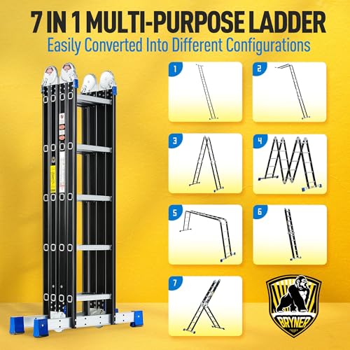 Bryner-Folding-Step-Ladder-196ft-7-in-1-Multi-Purpose-Folding-Adjustable-Telescoping-Aluminium-Extension-Ladders-330lbs