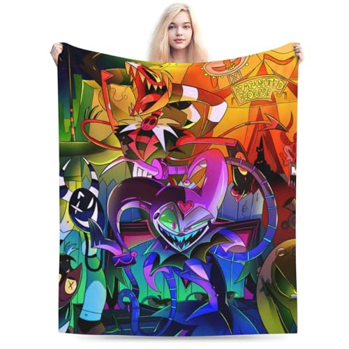 ヘルヴァ・ボス 毛布 ブランケット 大判 フリーサイズ 暖かい 軽量 ふわふわ 一人用 ソファ ベッド オフィス 膝掛け 洗える 秋冬60"x50"