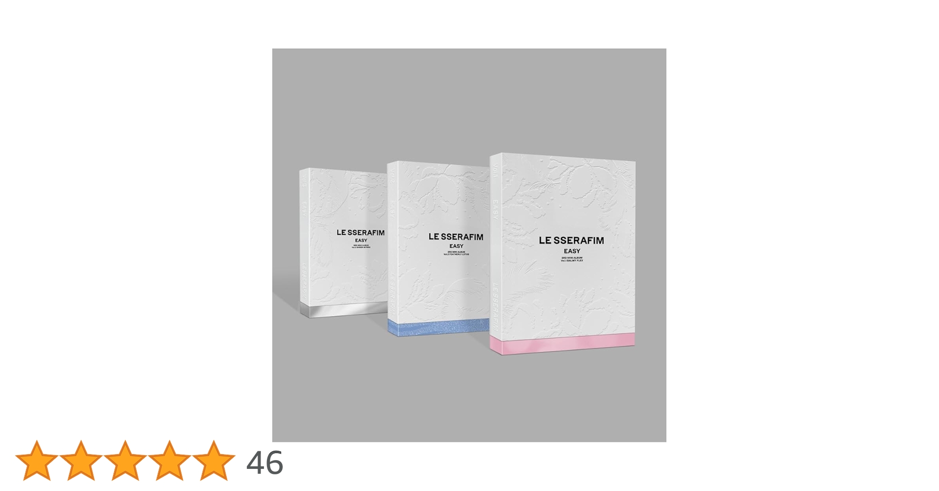 LE SSERAFIM EASY コンパクト 5形態 セット × 5セット Amazon.com: LE SSERAFIM EASY 3rd Mini Album COMPACT Ver (5