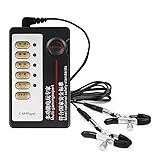YILUQIFLY Kunststoff und Silikon E-stim Nippel Sauger Nippelklemmen Pumpe Booster ein Stimulieren Sex Spielzeug Männer Frauen Erwachsene Nippel Pumpe Nipple Clamps Elektroschock (B)