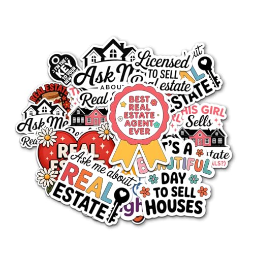 10 Pcs Real Estate Stickers Pack – Funny Realtor...