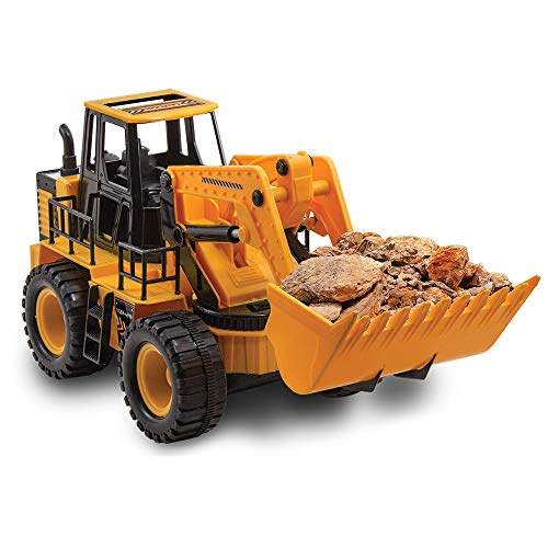 Kid Galaxy Remote Control Front Loader. RC Construction Toy Digger, 27 MHz