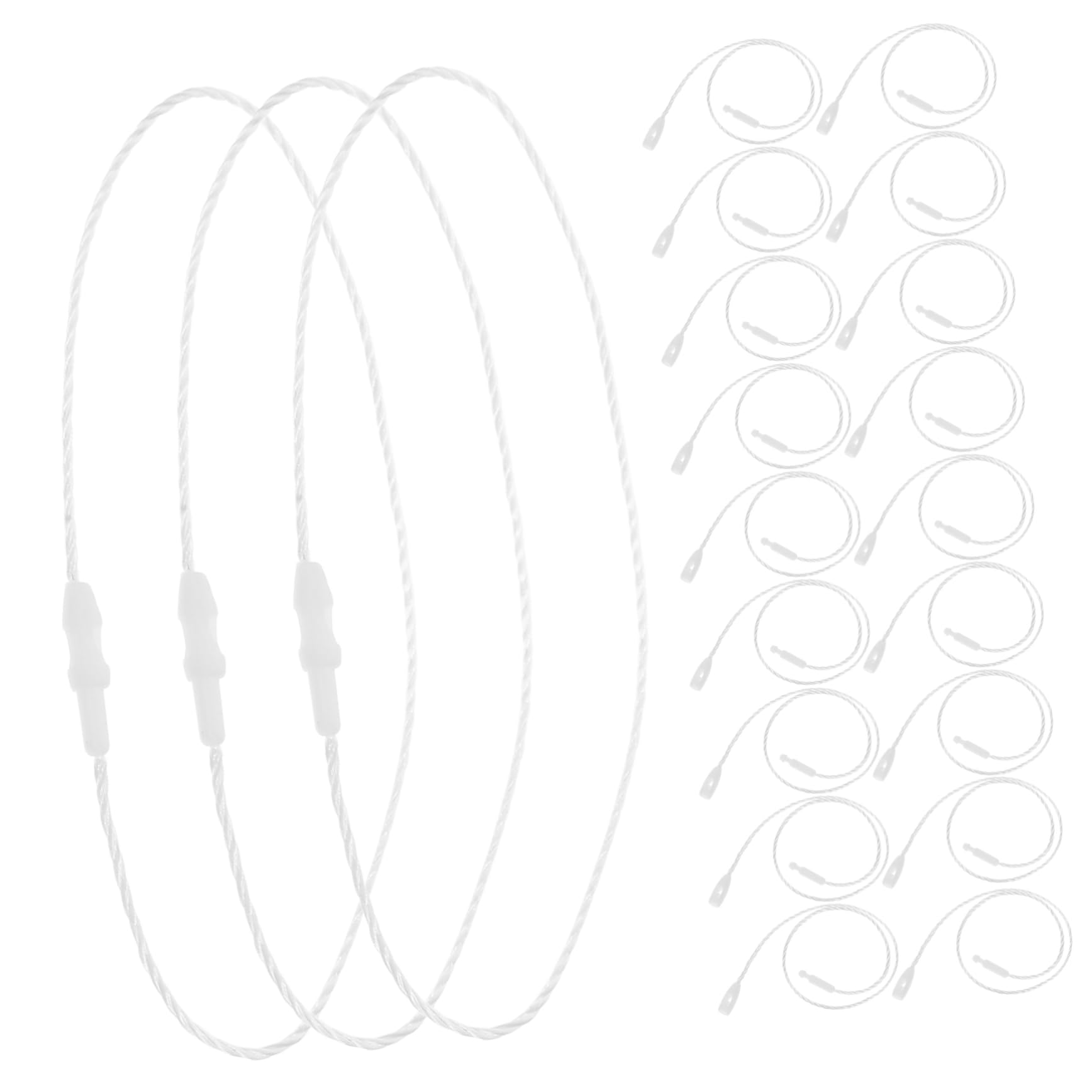 Housoutil 1000pcs Clothing Tag Ties Polyester String for Hang Tags String Decorative Hanging Ropes
