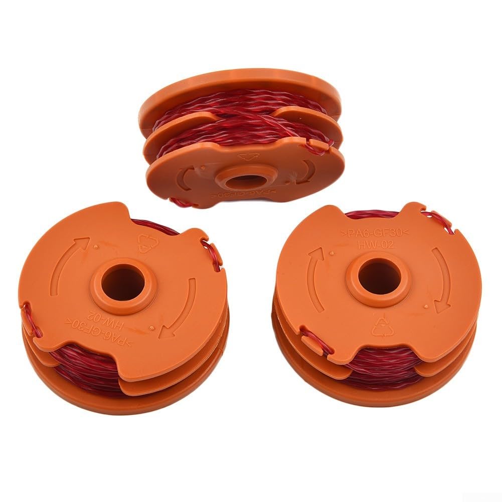 Replacement 3 Pack Spool and Line for McGregor MET3525 MET4530 MET6032 and WG100E WG105 WG112 WG118 Models WX100