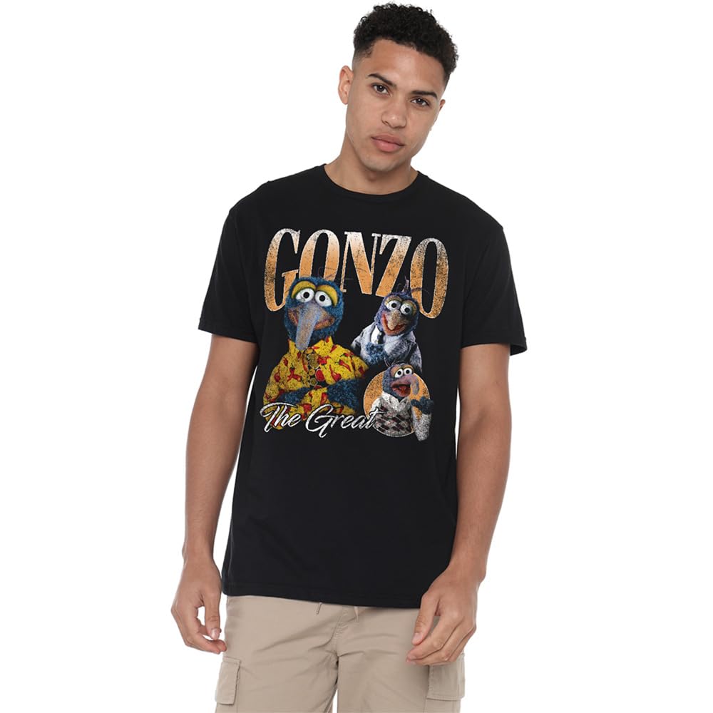 Muppets Disney The Gonzo Homage Unisex T-Shirt, Black, Medium