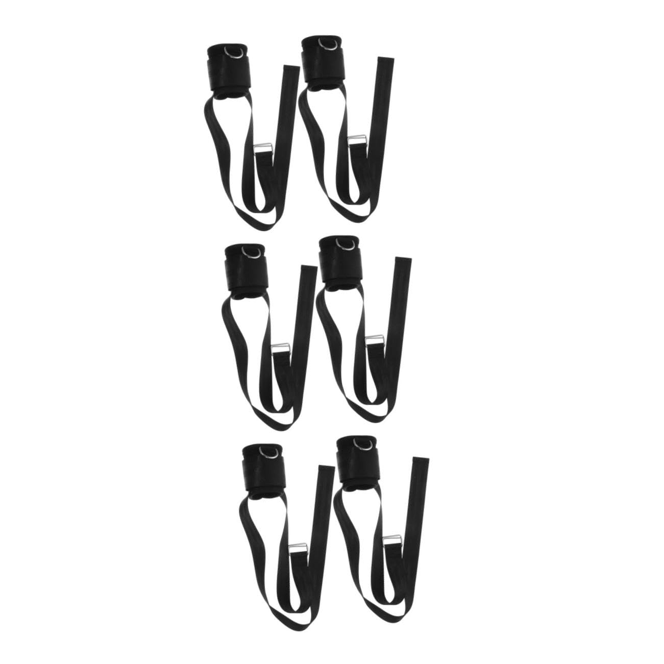 Yardwe 3 Set Cinturini per Manubri alla Caviglia Maniglie da Palestra Supporto per Il Polso Cinghie da Polso da Palestra Manubri Regolabili Avambraccio Presa Poliestere Black 2 Pezzi * 3