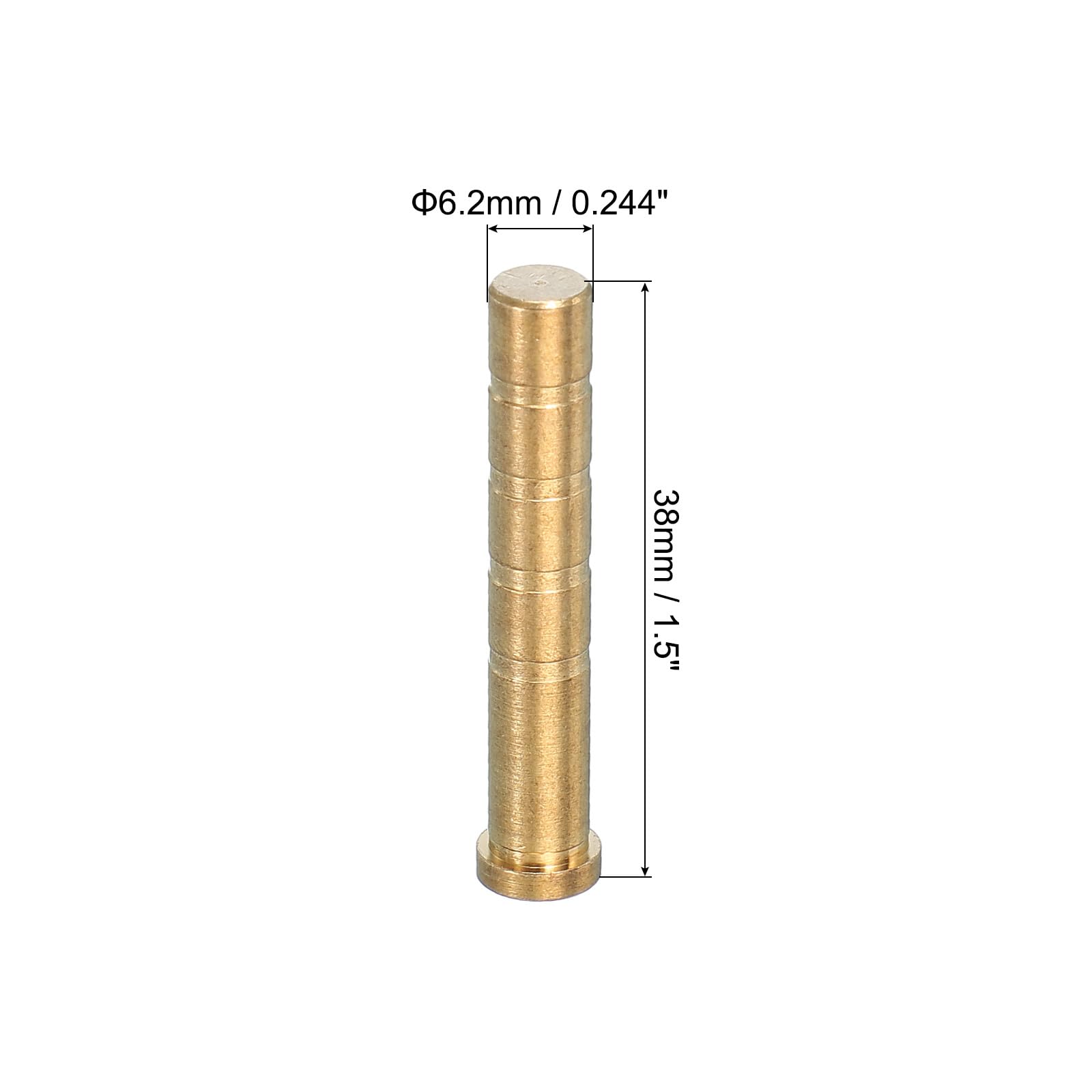 PATIKIL Insert en Laiton pour flèche d'archerie de 100 Grains, 9 Packs d'inserts à vis en Laiton cuivre pour flèches en Carbone de 6,2 mm / 0,244 Pouce