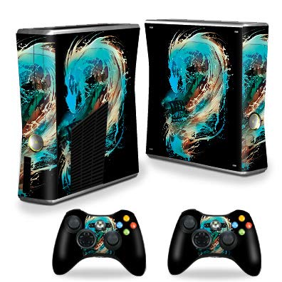 MightySkins Skin Compatible with Xbox 360 S Console - Big Wave | Protective, Durable, and Unique Vinyl Decal wrap Cover | Easy to Apply, Remove, and Change Styles | Made in The USA