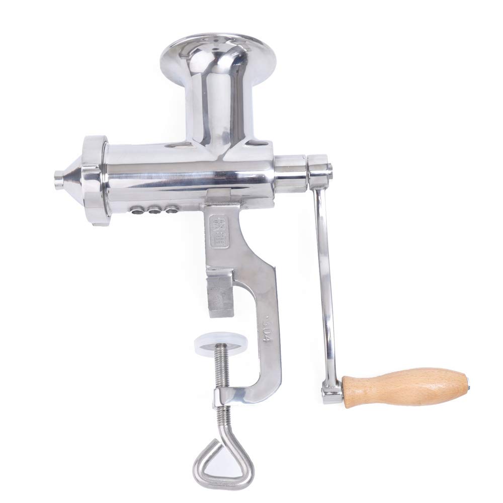 Extracteur de jus manuel en acier inoxydable - Presse-agrumes - Presse-agrumes - Avec pince à vis pour montage sur table - Pour herbe de blé et légumes à feuilles