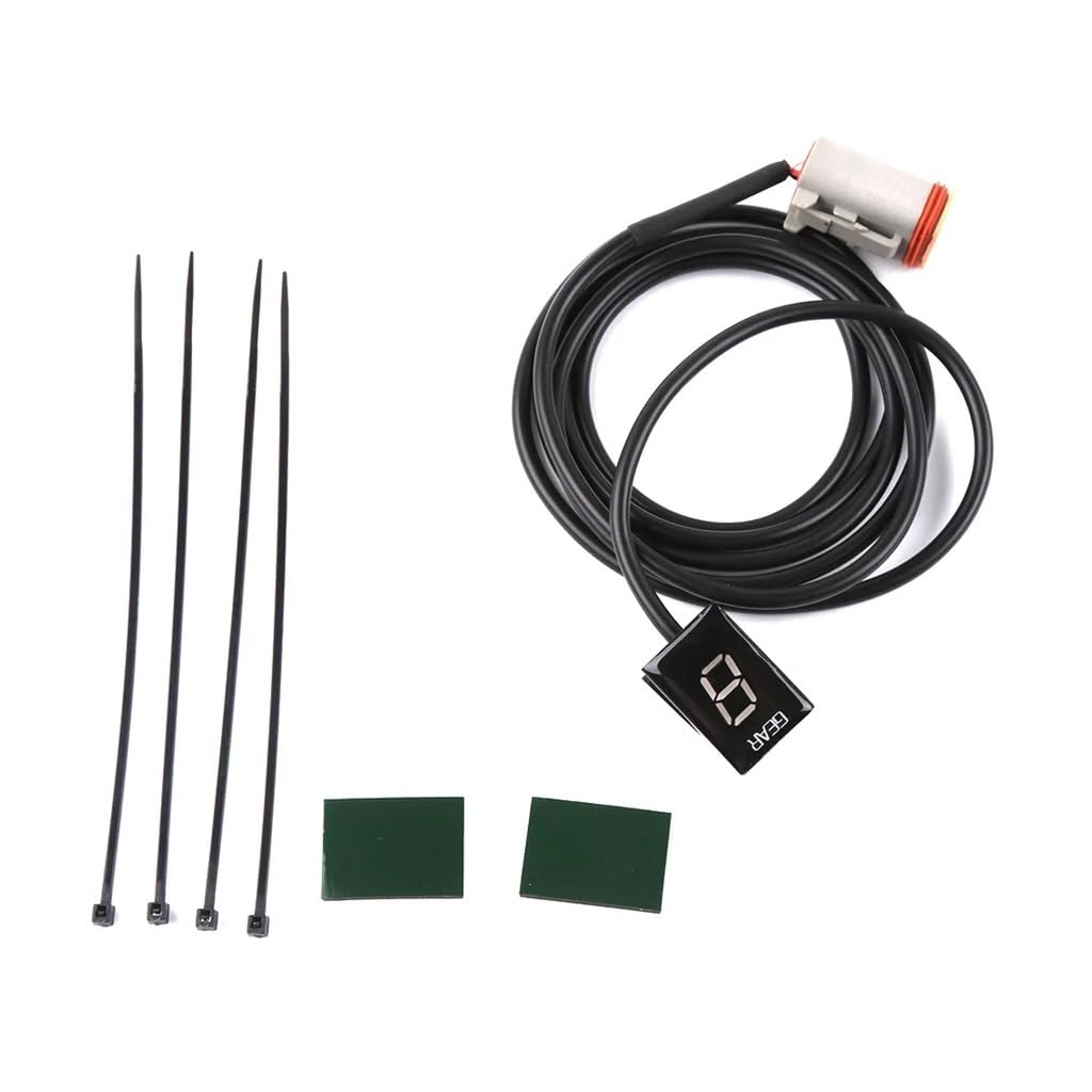 Indicador marcha digital motocicleta Indicador De Marcha De Velocidad De Motocicleta Contador De Palanca 1-6 Para Pantalla LED Impermeable Sin Soporte