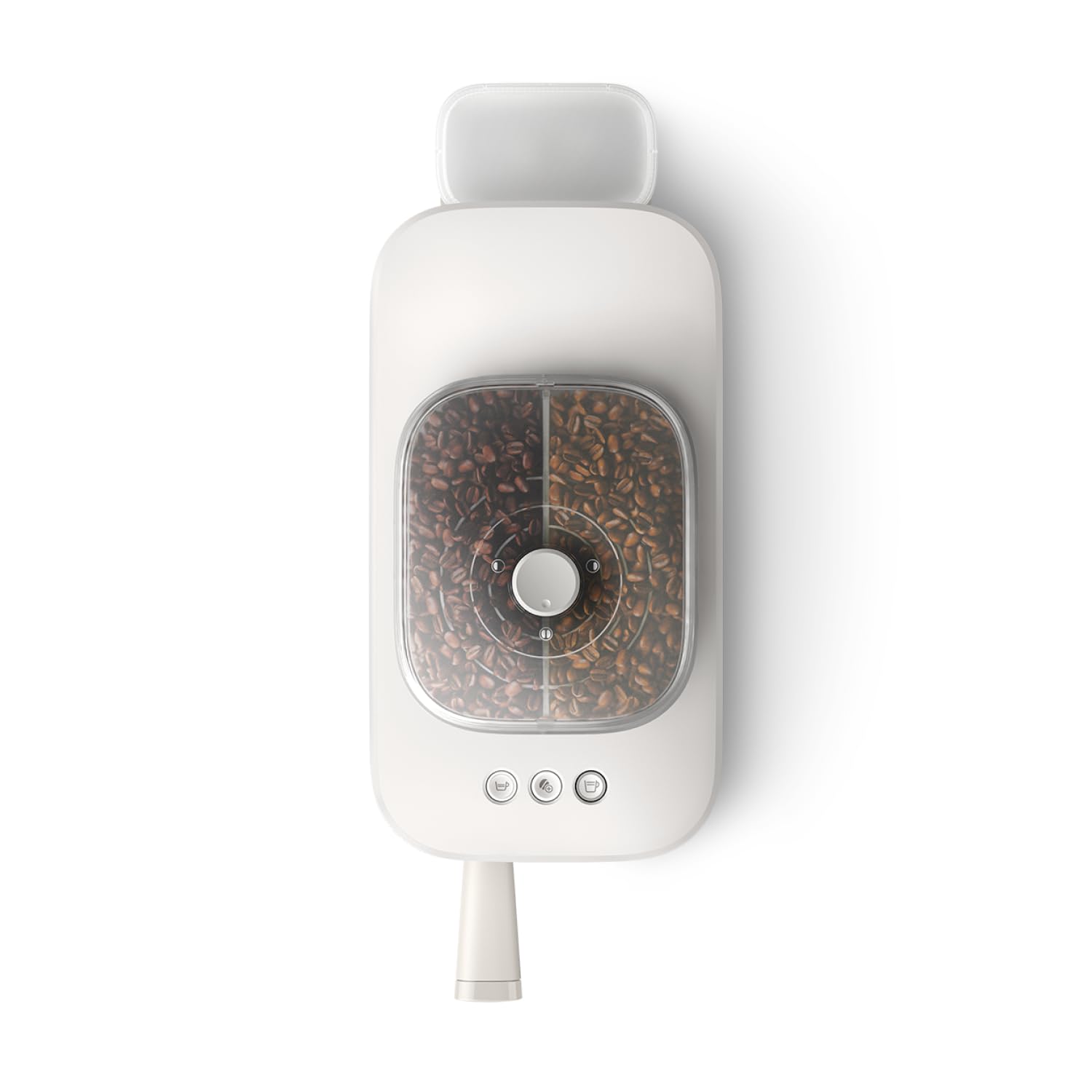 Philips Baristina Espressomaschine mit Bean swap, 16 bar, Dualer Bohnenbehälter, Espresso & Café Crema, naturweiß/weißer Siebträger (BAR320/00)