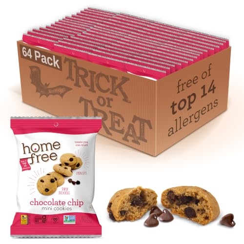 Homefree Chocolate Chip Mini Cookies, 1.1 oz (Pack of 64)