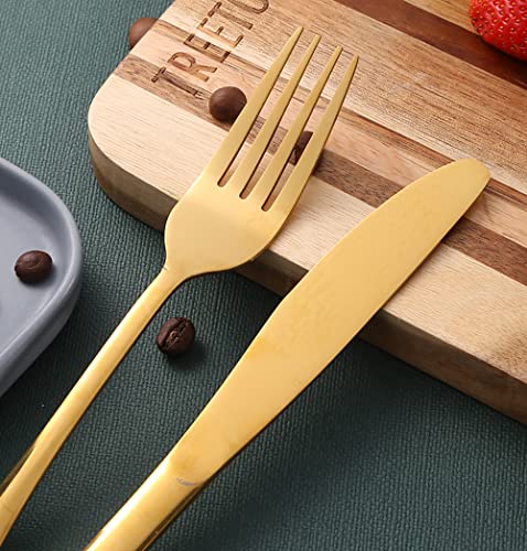 Ménagère de luxe 9 pièces vaisselle acier inoxydable durable repas maison