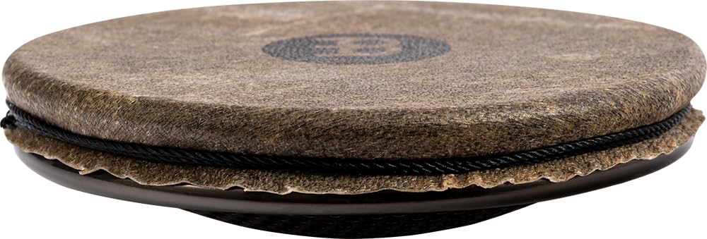 Meinl Percussion Headed Spark Shaker - Shaker Curvo con Pelle di Capra per Intonazione Regolabile - Strumento Musicale - Acciaio, Black (SH18)