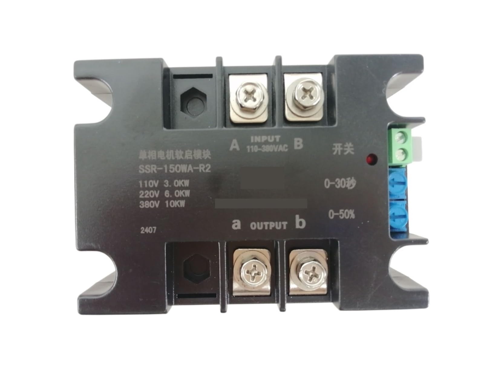 ZVQYSGIW Single phase SSR-200WA-R2(4KW) 4KW 220V motor soft starter soft stop function(SSR-200WA-R1(8KW))