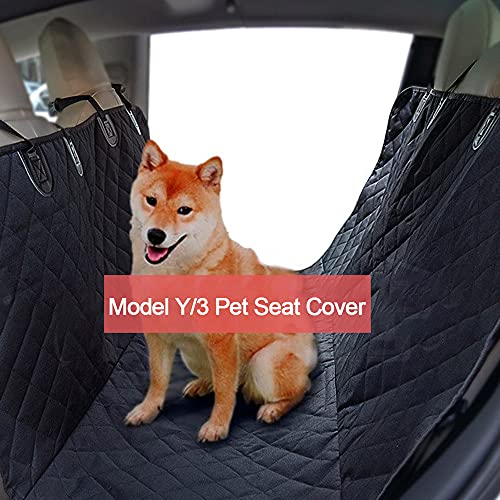 AOSK Tesla Model 3 Model Y Rear Seat Pet Cover, Waterproof Scratch Proof Nonslip Pet Dog Back Seat Covers Hammock for… - Image 7