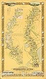 Historic Map : Plantations on The Mississippi River from Natchez to New Orleans 1858., 1858, Vintage Wall Art : 21in x 36in
