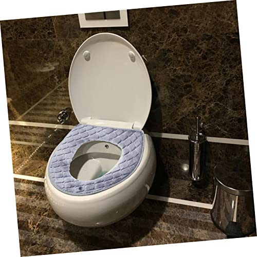 Yardwe 1 Stück Toilettenmatte Komfort Sitzkissen Weiche Warme Toilettenabdeckungen Toilettensitzkissen Fuzzy Toilettensitzabdeckung Toilettenklebepads Universal Toilettensitzbezüge – Bild 6