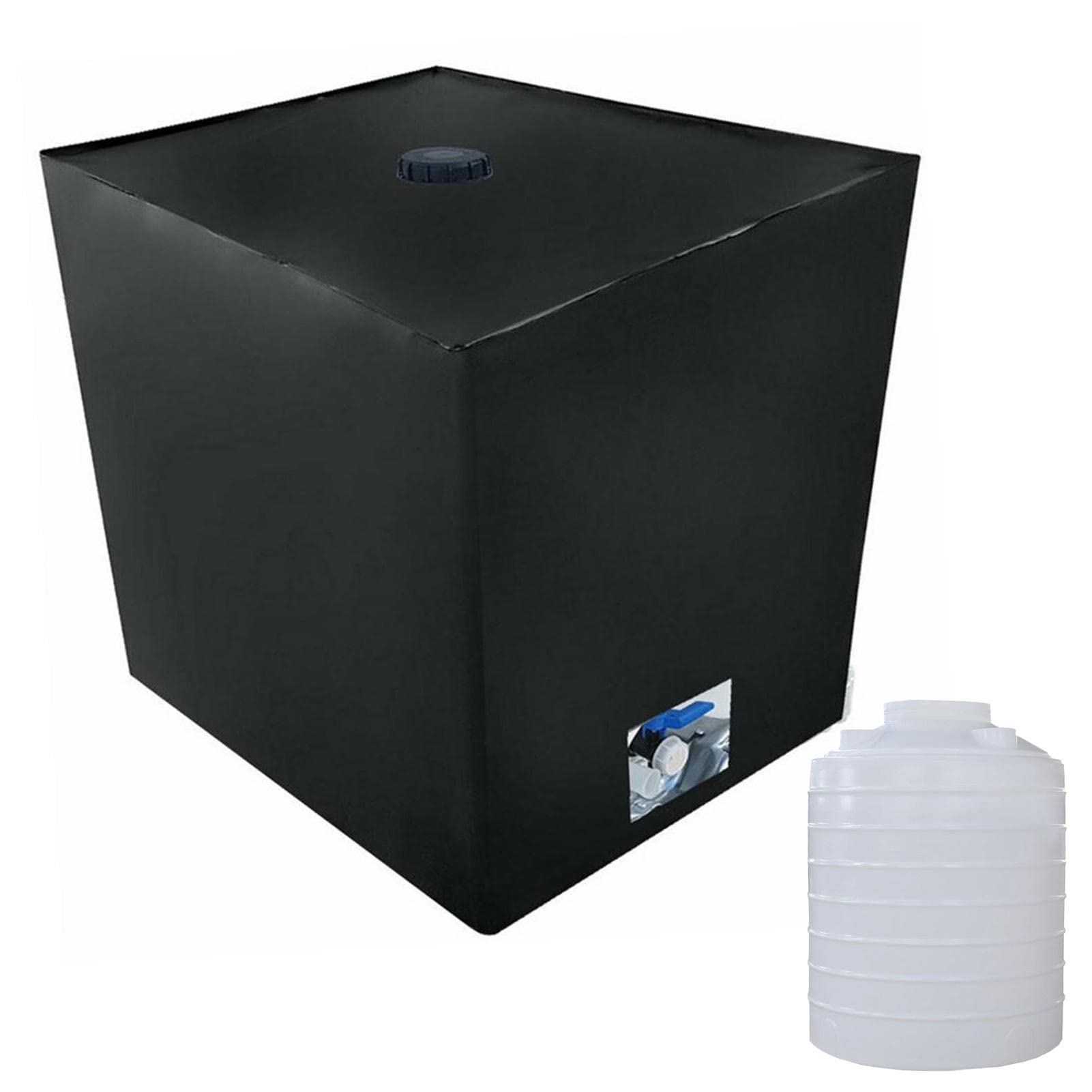 10 fundas IBC para depósito de agua, tela 210D, cubierta para tanque de agua IBC, capucha protectora a prueba de polvo, cubierta de tanque de agua de aislamiento térmico para 1000 L, sin formación de