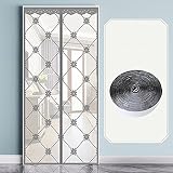 Q&F Door mesh magnetic screen door Magnet door curtain Mosquito net for door Ope...