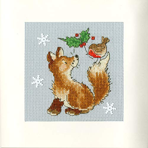 Bothy Threads Christmas Friends Cross Stitch Card Kit
