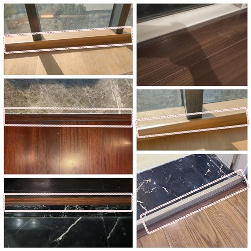 Moldura de borde de escalera metálica de 1,4" perfil protector 48" 2
