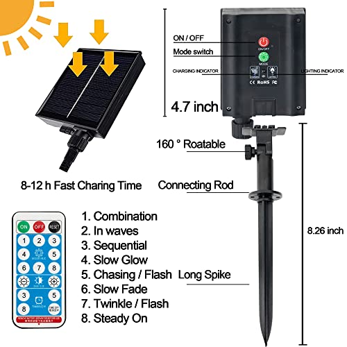 Funpeny Solar Star And Moon Fairy String Lights 138Led 8 Lighting Modes Outdoor/Indoor Waterproof Twinkle Curtain Light For Backyard Garden Patio Home Ramadan Decoration #TOP6