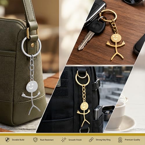 Image of Storite Metal Keychain for Men & Women | Premium Decorative Key Ring | Stylish Key Holder for Car, Bike, Home & Office Keys
