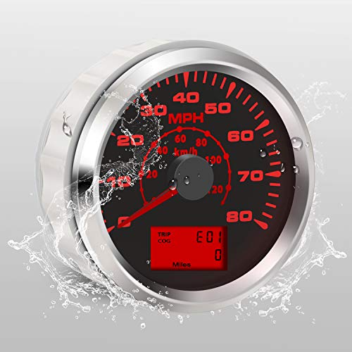 Bluerice 7 Backlight Universal Gps Speedometer 0-120Km/H 0~80Mph 85Mm Gps Speed Odometers Speed Gauges Indicators #TOP4