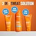 Carpe Women's Sweat Bundle Deal (1x Breast Sweat Absorbing Lotion, 1x Thigh Chafe Lotion, 1x Groin Powder) Women's Deodorant - Helps Absorb Excessive Sweat w/ Odor Protection for Sensitive Lady Parts