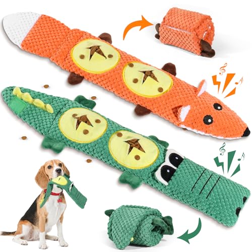 2 Pack Dog Toys for Aggressive Chewers - Interactive Dog Toys, In...