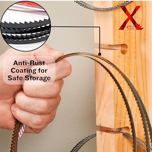 Bandsaw Blades 1790mm x 9.5mm x 12 TPI Pack of 2 Ground Tooth High Carbon Steel Ideal for Band Saw Plastic Wood Cutting Tools Applications - Xcalibur Tooling 4 Bandsaw Blades 1790mm x 9.5mm x 12 TPI Pack of 2 Ground Tooth High Carbon Steel Ideal for Band Saw Plastic Wood Cutting Tools Applications - Xcalibur Tooling - Image 4