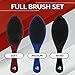 Roman-T Men's 360 Wave Brush Set - Three Handle Brushes for 360 Waves (Soft, Medium & Hard) - Grooming Gift Set