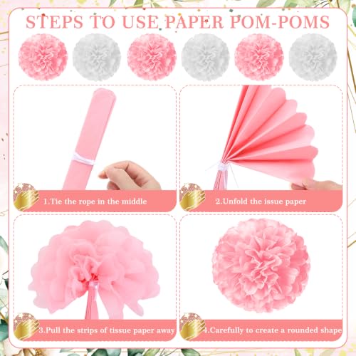 Image of Pink Floral We Appreciate You Party Decorations for Employee Teacher Decor | Thank You for All You Do Banner Honeycomb Centerpieces Hanging Swirl for Office Employee Pastor Appreciation Party Gift Decor