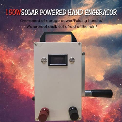 Generatore di mano di emergenza 150W AC 220V DC 12V USB 5V Alimentazione portatile con 5200mAh batteria per campeggio Sopravvivenza di sopravvivenza all'aperto Accampare affidabile Fonte di energia di