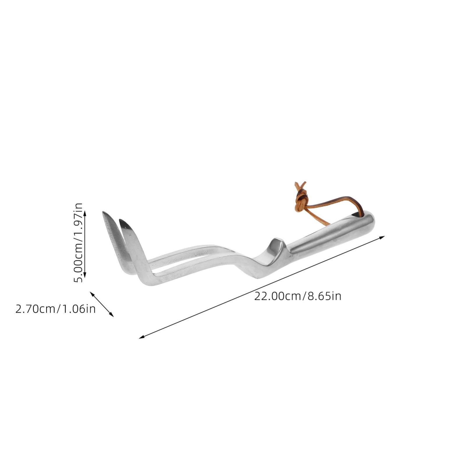 SHINEOFI 5 Teiliges Gartenrechen Handpflücker Gartenhecken Landschaftsbau Gartengeräte Mini Unkrautstecher Gartengrubber Kleiner Gartenrechen Kleiner Rechen Strauchrechen Magnesium