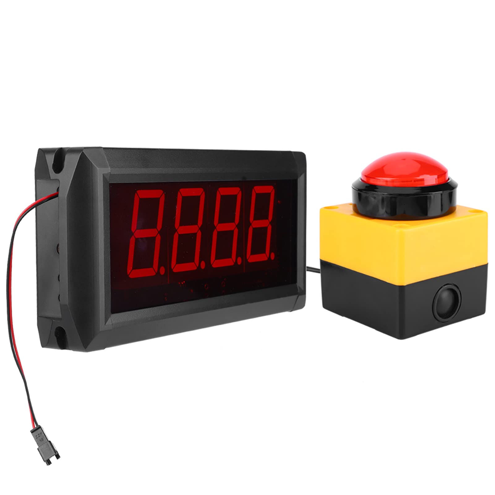 10-Sekunden-Challenge-Spiel-Timer, LED-Display, Fernbedienung, Kompakte Größe, Sichtweite Bis zu 15 m. Ziehen Sie den Kundenstrom in Einkaufszentren an (EU-Stecker)
