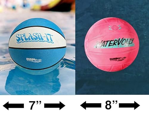 Dunn-Rite Clear Shot 2-In-1 Full Court Pool Basketball & Volleyball Game Set #TOP6