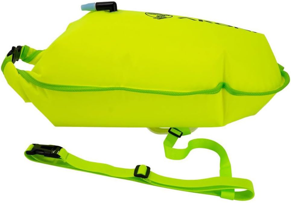 AKONA Snorkel and Swim Buoy to keep your valuables with you while in the water (Neon Yellow)